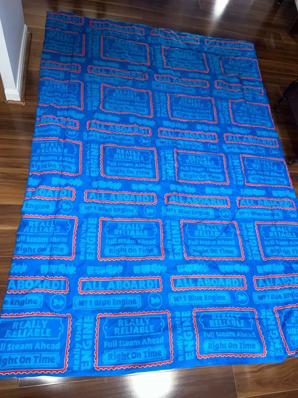 Twin size Thomas the train tank engine vintage comforter